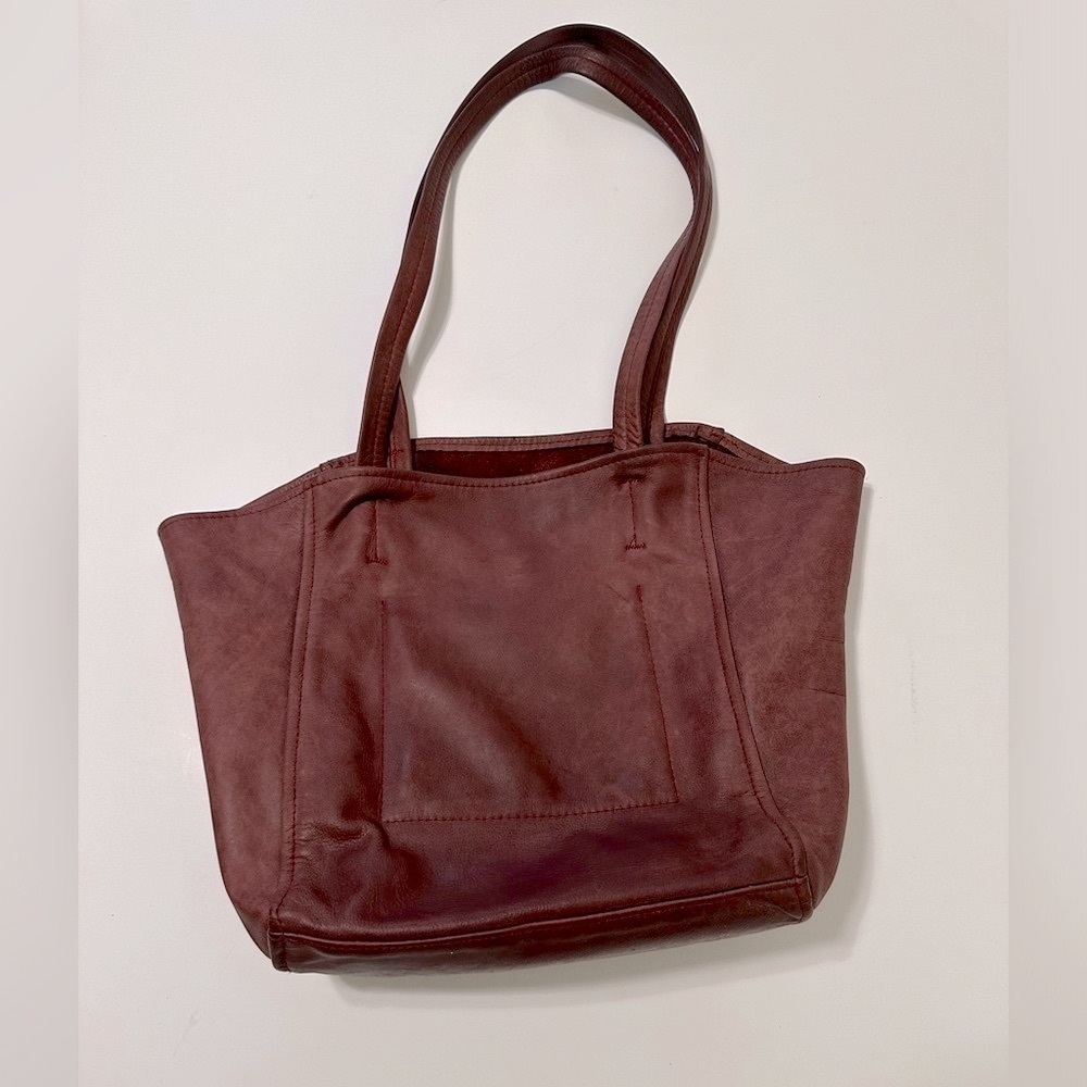BOWES ADAMS leather vintage shopper tote bag